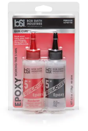 Bsi-201 Incorporated Quik-cure Epoxy 4.5 Oz. Combined Clear Original Version