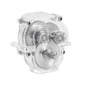 Injora 4m-109ud Acrylic Complete Transmission With Underdrive Gears For 1/18 Rc Crawle