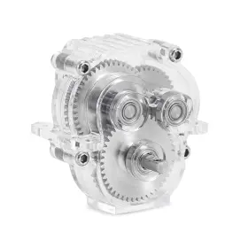 4m-109ud Injora Acrylic Complete Transmission With Underdrive Gears For 1/18 Rc Crawle