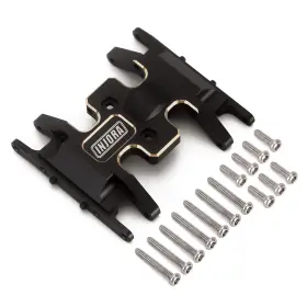 Scx24-111bk Injora Brass Skid Plate-heavy Counterweight Chassis Accessories For 1/24 Rc C