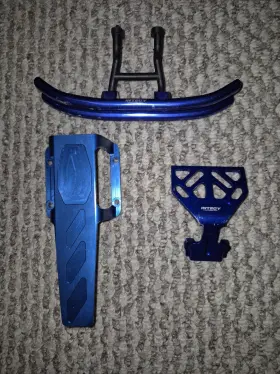 C05095240 Integy Blue Aluminum Parts For Traxxas Revo
