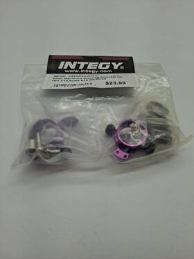 Integy C26307purple Billet Machined Steering Knuckles For Hpi 1/10 Scale E10 On-road