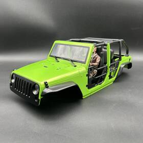 Integy C29847green Realistic Jw10-c Hard Plastic Body Kit For 1/10 Scale Off-road Crawler Wb 313mm