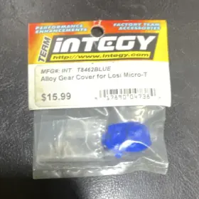 T8462blue Integy Alloy Gear Cover Blue For Losi Micro-t Rc Car