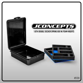J Concepts 5124 Jco5124 1 8th Double Decker Spring Box With Foam Inserts Black Fits Off-