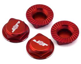 J&t Bearing Co. 810154801695 J&t Co. Aluminum 17mm Serrated Wheel Nuts Red Set Of 4 Jtb-jt11160-r