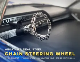Eb-46811704426719 Jevries Miniature Steel Chain Steering Wheel Eb-46811704426719 Jevries Miniature Steel Chain Steering Wheel