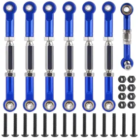 M009512 Jggzone Adjustable Aluminum Upgrades Parts Turnbuckles Camber Links Set Blue