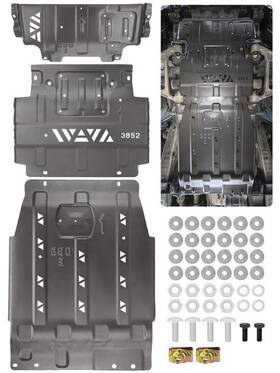 Jurplix Fsp-1522 Full Skid Plate Kit With Engine And Transmission Protection Compatible Wi