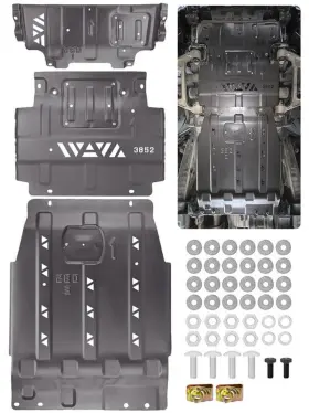 Fsp-1522 Jurplix Full Skid Plate Kit With Engine And Transmission Protection Compatible Wi