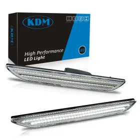 Kdm-202011331 Kdm Led Fender Side Marker Reflectors Lights Dual Rows Compatible For 2015-2