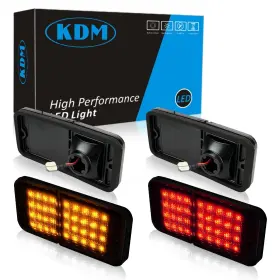 Kdm-2406bx12 Kdm Led Bumper Side Marker Reflectors Lights Fit For 1968-1972 Chevy Gmc C10