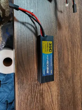 Kxsb2060 Kinexsis 7.4v 5000mah 2s 20c Lipo Hard Case With Ec3 Connector