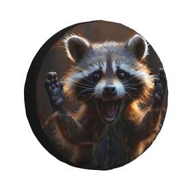 Krirteh K-614381347 Raccoon Spare Tire Cover Weatherproof Universal Wheel Protectors Covers