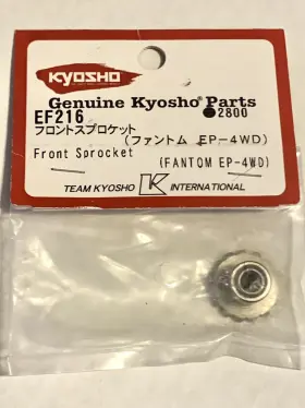 Ef216 Kyosho Front Sprocket Silver For 1/12 Rc Onraod Pancar Fantom 4wd Part Ef216 Kyosho Front Sprocket Silver For 1/12 Rc Onraod Pancar Fantom 4wd Part