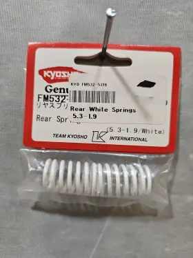 Fm532-5319 Kyosho Fm532-5520 Genuine Parts Rear White Spring Fm532-5319. New Sealed Fm532-5319 Kyosho Fm532-5520 Genuine Parts Rear White Spring Fm532-5319. New Sealed