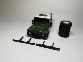 Mxbt09gr Kyosho Mini-z Body Set Mx-01 Land Rover Defender 90 Coniston Green 1/24