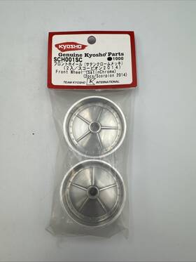 Kyosho Sch001sc Front Wheel Satin Chrome Plating 2 Enter Scorpion 2014 Parts Jp