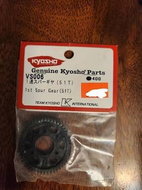Kyosho Vs006 New 1st Spur Gear For 4 Ds51t 51 T Vs 006 R/c Vehicles 4ds #541