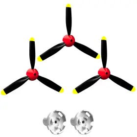 P40-ym-3ye-8 Leambe 3 Sets Of 3-blade Propeller Spare Rc Plane Propellers Compatible With