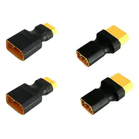 Lsy-060 Linsyrc 2 Pairs Xt60 To Xt90 Connector Rc Male Female Plug No Wire Adapter For Lip