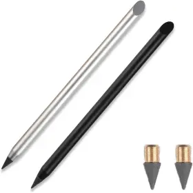 Lipang 2inkless-pencil 2metal Inkless Pen Erasable Metallic Pencil Reusable Everlasting Writing Drawing