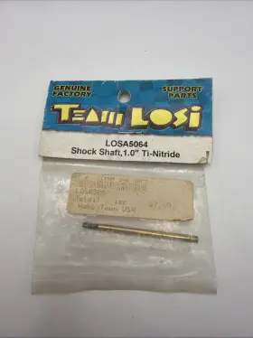 B126 Losi 5064 Vintage Rc 1.0 Inch Tini Shock Shaft Steel Gold 1