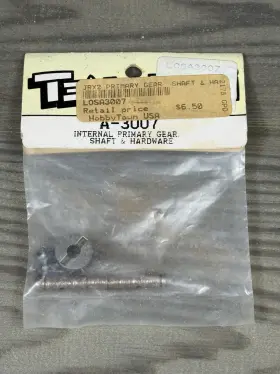 A-3007 Losi Vintage Nos Team Jr2x Internal Primary Gear Shaft And Hardware