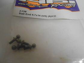 Losi A138 Vintage Team Ball End 4.7 X 14 M3 4 Pieces