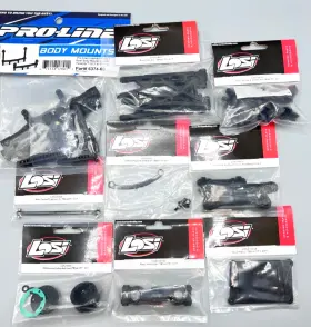 Los03010 Losi New Lot Of Tenacity Sct Parts - Arms Steering Link Body Mount Hubs Etc