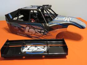 Losi Los250017 Dbxl-e 1.0 E 2.0 1/5 Buggy Body Roll Cage Lightbar Wing Very Rare