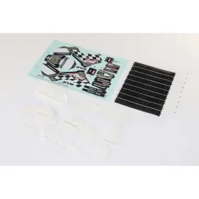 Los260005 Losi Promoto-mx White Plastics With Wraps