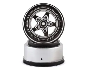 Los43048 Losi 22s Drag Rear Wheels Satin Chrome 2