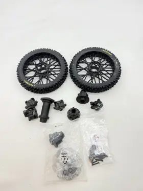 Los46003 Losi Pro Moto Mx Front Rear Dunlop Tire And Wheel Bearings Rotors Sprocket Brake