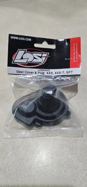 Losa3042 Losi Team Xxx Xxxt Cr New Gear Cover And Plug Vintage Bk Mf