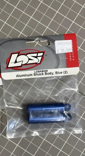 Losa5026 Losi Team Aluminum Shock Body Blue 2