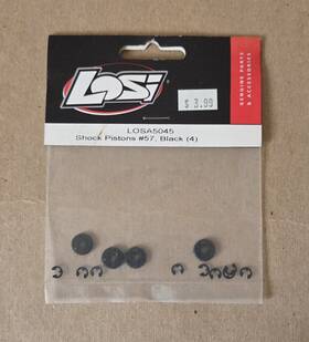 Losi Losa5045 Team Shock Pistons #57 Black 4 Xxx-4 / Xxx-t Xxx-cr