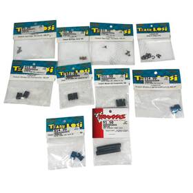 Losi Losa6047 Team Clutch Shoes Springs E-clips Composite Aluminum Heat Shields Lot Of 10