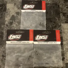 Losa99043 Losi B1 99043 And 99041 Metal Servo Arm Insert 25 Spline Futaba 2 Lot Of 3