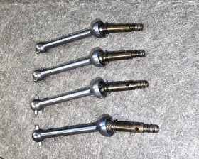 Losa9929 Losi Team Mip Aluminum Cvd Axles Full Set Of 4 Used Excellent Cond Rare