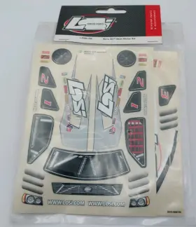 Losb-1799 Losi Losb1799 Decal Set Micro Sct Sticker Sheet 1/24 Rc Short Coarse Parts