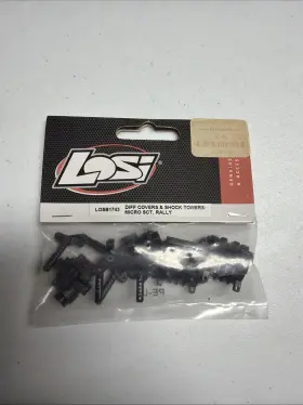Losb1743 Losi Diff Covers And Shock Towers Micro Sct Rally Los B 1743