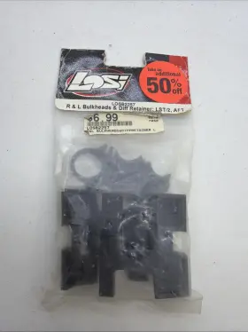Losb2257 Losi Team Sport R/l Bulkheads And Diff Retainer Lst/lst2/aft Nos Nip B105