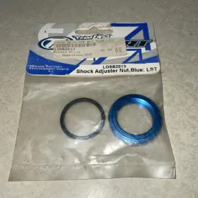 Losb2813 Losi Shock Adjuster Nut Blue Aluminum Lst With O Ring