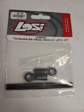 Losb4001 Losi Turnbuckle Set With Ends 93mm 2 Lst/2 Aft #