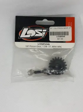 Losb5046 Losi 18t Pinion Gear 1.5m 5t Mini Wrc