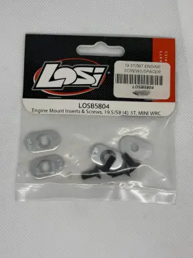 Losb5804 Losi Engine Mount Inserts And Screw 19.5/58 4 5t Mini Wrc