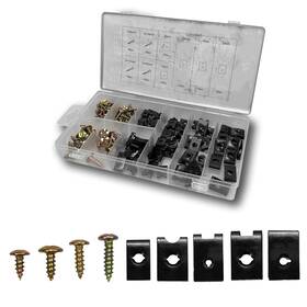 Lqwidyf 764003992099 170 Pcs Car Screw Assortment Kit Universal Replacement Parts Metal U Cli