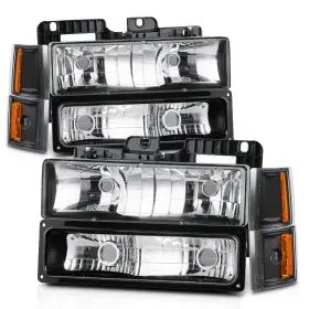 M-auto 840256423204 Headlights Assembly With Bumper And Corner Lamps Compatible 1994-19 M-auto 840256423204 Headlights Assembly With Bumper And Corner Lamps Compatible 1994-19