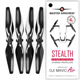 Ma.mc05333sb4 Master Airscrew Stealth Propellers For Dji Mavic Air - Black 4 Pcs